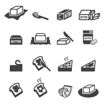 Butter icon Stock Illustration