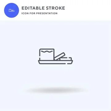 Butter icon vector, filled flat sign, solid pictogram isolated on white, logo Stock Illustration