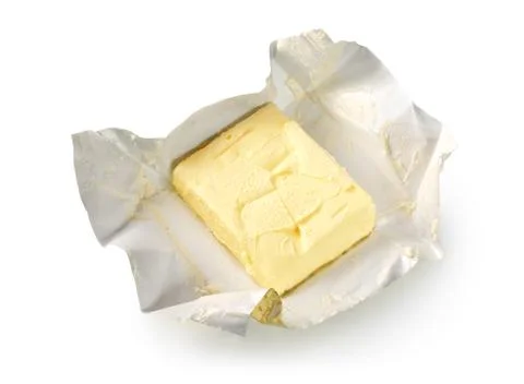Butter isolated (path) Stock Photos