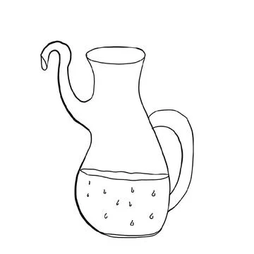 Butter jug Stock Illustration