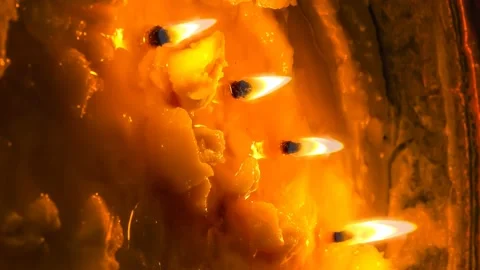 Butter Lamp Stock Footage 143571233