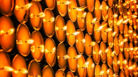 Butter lamps Stock Footage 143571376