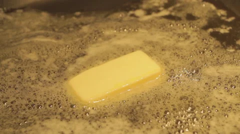 Butter Melting Close Video stock 54761162