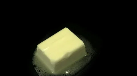 Butter melts Stock Footage
