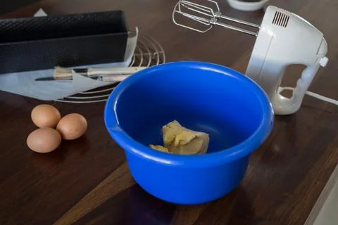 Butter for mixing Stock Photos