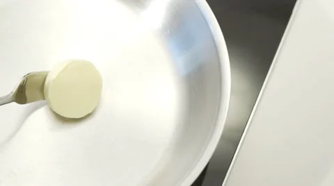Butter in pan 2 Stock-Footage 33464836