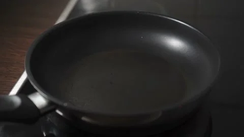 Butter on the pan Stock Footage 136628868