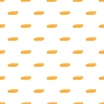 Butter pieces pattern creating a seamless background Stock Illustration