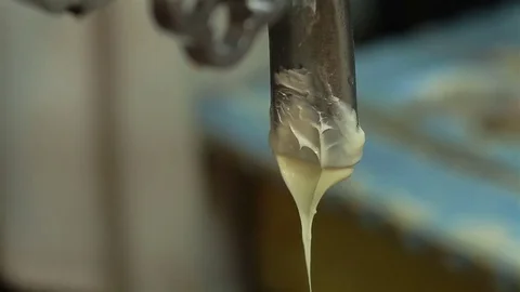 Butter production close-up Video stock 75106299
