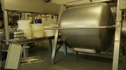 Butter is separated from milk Stock Footage 35330626