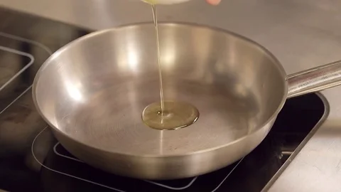 Butter on skillet Stock Footage 77047657