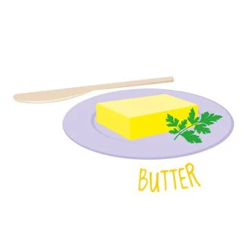 Butter vector illustration Stock Illustration