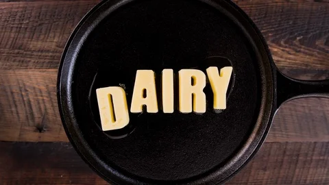Butter Words - Dairy Video stock 86815751