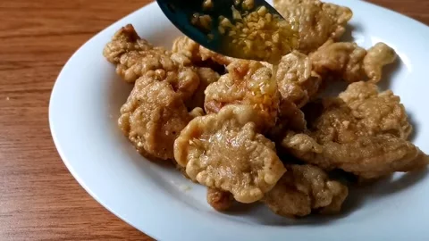 Buttered Garlic Chicken Stock Footage 148383358
