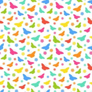 Butterflie pattern Illustrazione stock
