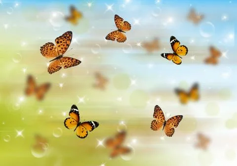 Butterflies 3D Stock Photos