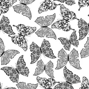 Butterflies abstract. Stock Illustration