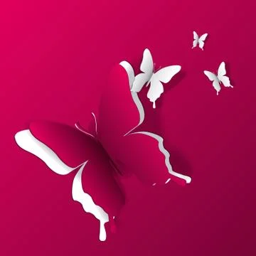 Butterflies background Stock Illustration