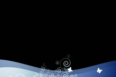 Butterflies Blue Lower Third Stock Footage 10875022