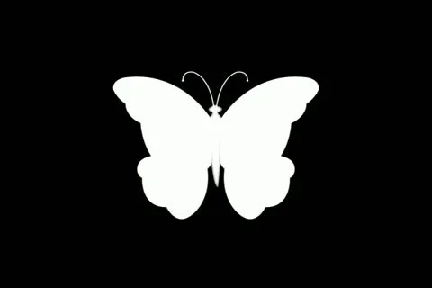 Butterflies Blue Motion Design Element 02 Stock Footage 10875024