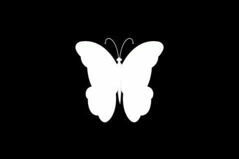 Butterflies Blue Motion Design Element 02 Widescreen Stock Footage 10875089