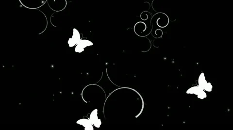 Butterflies Blue Wipe HD Stock Footage 10874953