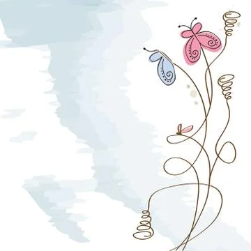 Butterflies design Stock Illustration