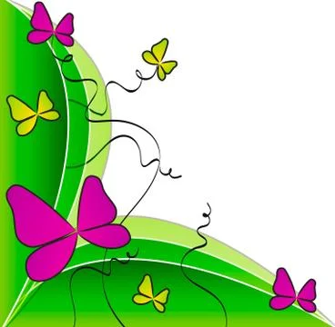 Butterflies for design Stock Illustration