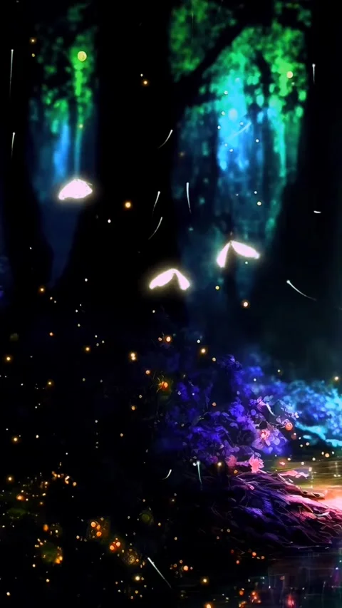 Butterflies fly under the trees Stock Footage 252134657