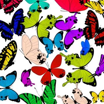 Butterflies Stock Illustration
