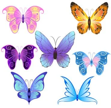 Butterflies Stock Illustration