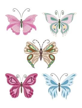 Butterflies Stock Illustration