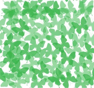 Butterflies Seamless Background Stock Illustration