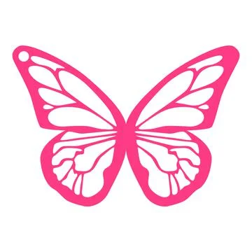 Butterflies spring, Easter black silhouettes. Earrings cut files templates on Stock Illustration