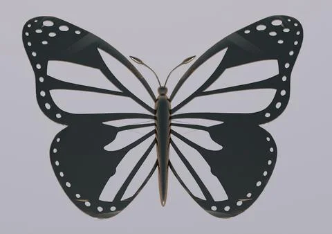 3D Model: Butterfly ~ Buy Now #91026993 | Pond5