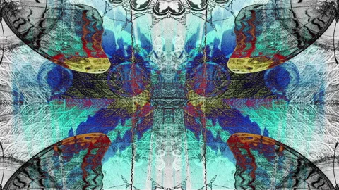 Butterfly abstract flow 777 Stock Footage 325387858