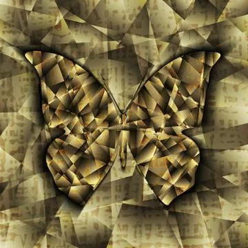 Butterfly abstract. Stock Illustration