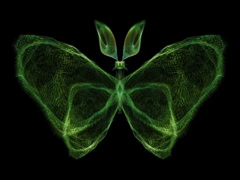 Butterfly Abstraction Stock Illustration