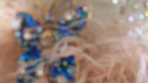Butterfly accessorie hand made Stock Footage 106183292