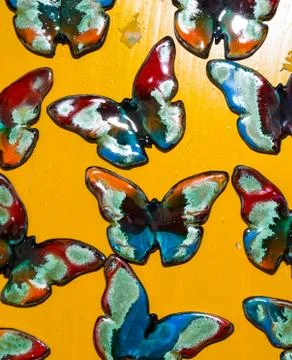 Butterfly background concept Stock Photos