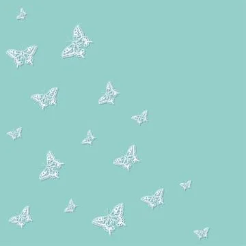 Butterfly blue background Stock-Illustration