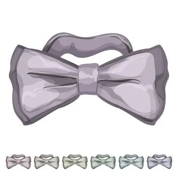 Butterfly bow tie cartoon vector graphic Stock Illustration