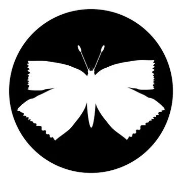 Butterfly button Stock Illustration