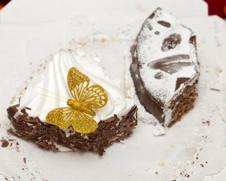 Butterfly cake Stock Photos
