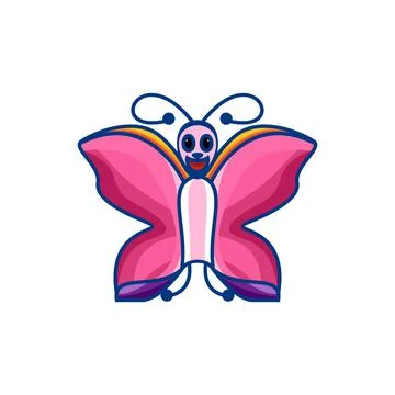 Butterfly cartoon Stock Illustration