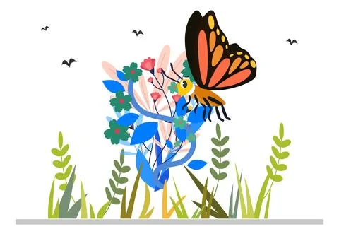 Butterfly Concept Illustration Stock Illustration