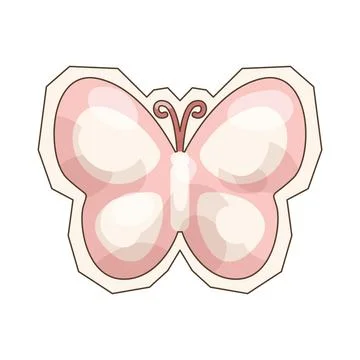 Butterfly cutout Stock Illustration