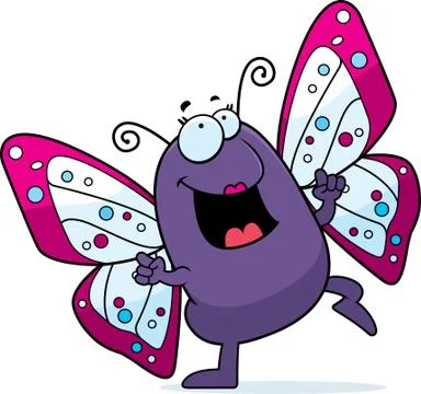 Butterfly Dancing Stock Illustration