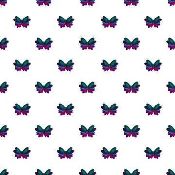 Butterfly demophoon pattern seamless Illustrazione stock