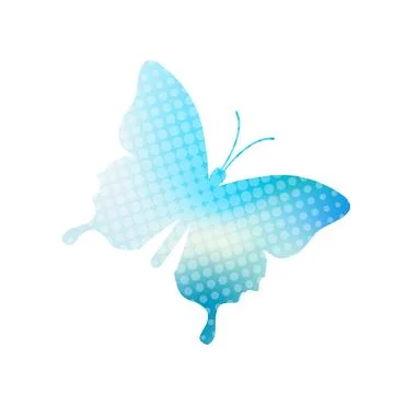 Butterfly, Digital background with copy space Stock Illustration
